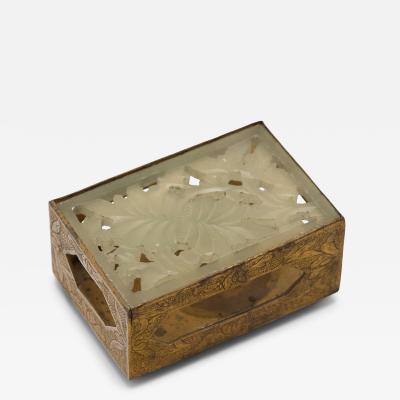 Jade Top Matchbox Holder