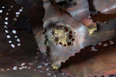 James Anthony Bearden 1960s James Bearden Style Sculptural Brutalist Chandelier