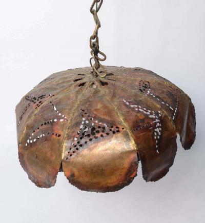 James Anthony Bearden 1960s James Bearden Style Sculptural Brutalist Chandelier