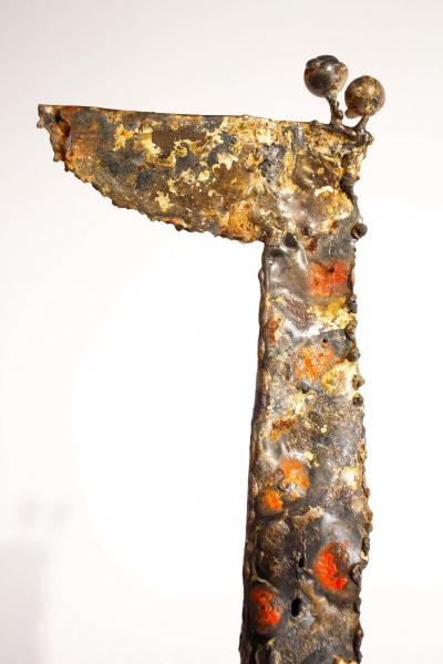 James Anthony Bearden James Bearden Trio of Brutalist Giraffe Sculptures Animal Series 