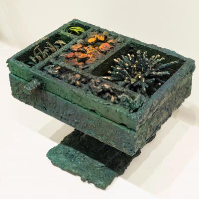 James Anthony Bearden Segment Jewelry Box on Pedestal 2017