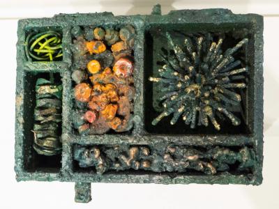 James Anthony Bearden Segment Jewelry Box on Pedestal 2017