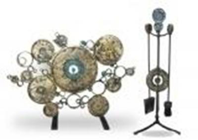 James Anthony Bearden The Moon Pool Fire Screen