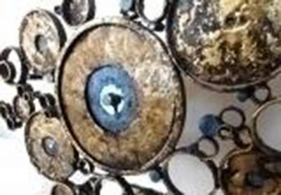 James Anthony Bearden The Moon Pool Fire Screen