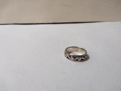 James Avery James Avery Style Sterling Silver Etched Band Ring Size 7 5