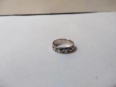 James Avery James Avery Style Sterling Silver Etched Band Ring Size 7 5