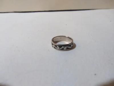 James Avery James Avery Style Sterling Silver Etched Band Ring Size 7 5