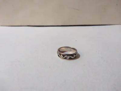 James Avery James Avery Style Sterling Silver Etched Band Ring Size 7 5