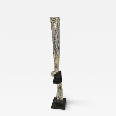 James C Myford BRUTALIST ABSTRACT CAST ALUMINIUM SCULPTURE BY JAMES C MYFORD