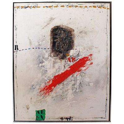 James Coignard Abstract Expressionist Oil on Canvas James Coignard France 1984