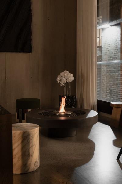 James De Wulf Floating Fire Table