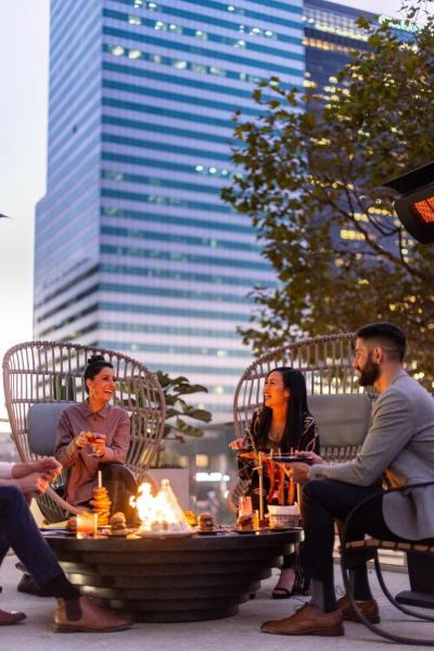 James De Wulf Stepped Fire Table