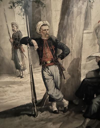 James E Taylor ZOUAVE BATTALION AT FORTRESS MONROE C 1861