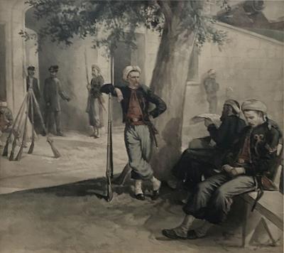 James E Taylor ZOUAVE BATTALION AT FORTRESS MONROE C 1861 