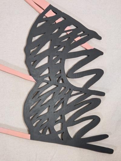 James Elkins James Elkins Signed Sculptural Nude after Tom Wesselmann Painted Balsa 1987