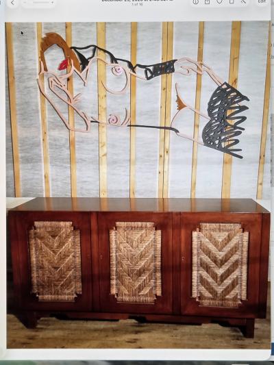 James Elkins James Elkins Signed Sculptural Nude after Tom Wesselmann Painted Balsa 1987