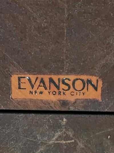 James Evanson Studio African Mahogany Ivory Dining Table