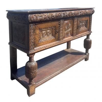 James II Oak Court Cupboard