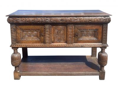 James II Oak Court Cupboard