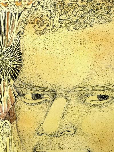 James J Spanfeller Civil Rights Anti Racism Portrait of Black Politician Julian Bond