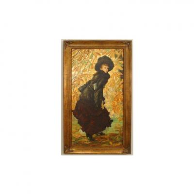 James Jacques Joseph Tissot October Victorian Woman Portrait