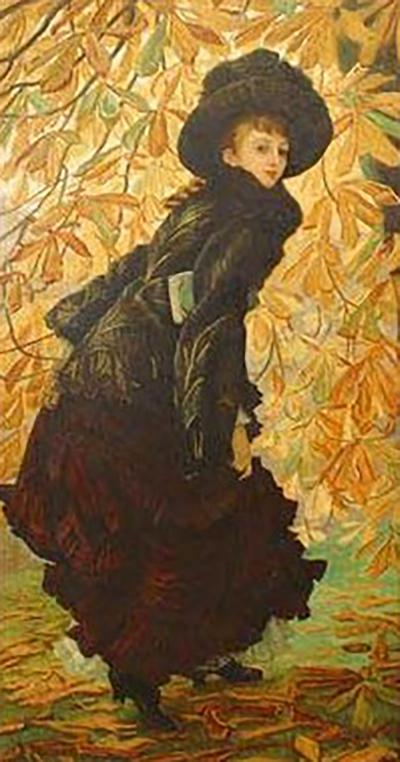 James Jacques Joseph Tissot October Victorian Woman Portrait