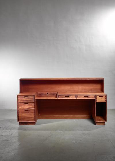 James Jim Sweeney Unique and Large Jim Sweeney Wooden Studio Craft Desk USA 1970s