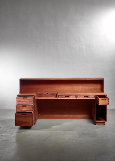 James Jim Sweeney Unique and Large Jim Sweeney Wooden Studio Craft Desk USA 1970s