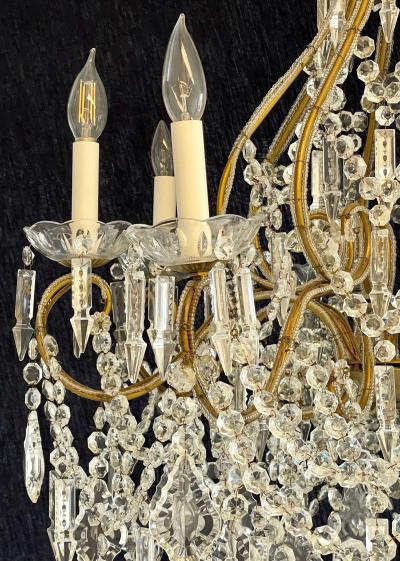 James Moder James Moder Crystal Venetian Style Chandelier 