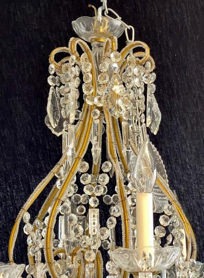 James Moder James Moder Crystal Venetian Style Chandelier 