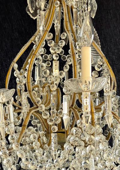 James Moder James Moder Crystal Venetian Style Chandelier 