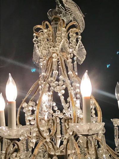 James Moder James Moder Crystal Venetian Style Chandelier 