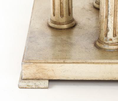 James Mont 1950s Large Gilt and Silver Leafed Greek key Coffee table by James Mont 