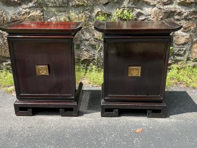 James Mont ASIAN MODERN PAIR OF CABINETS ATTRIBUTED TO JAMES MONT