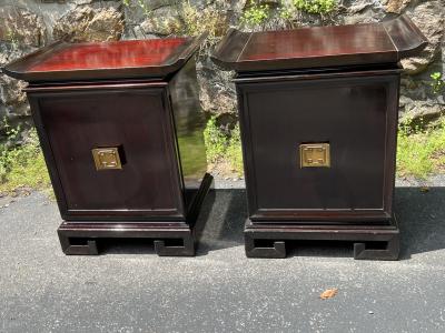James Mont ASIAN MODERN PAIR OF CABINETS ATTRIBUTED TO JAMES MONT