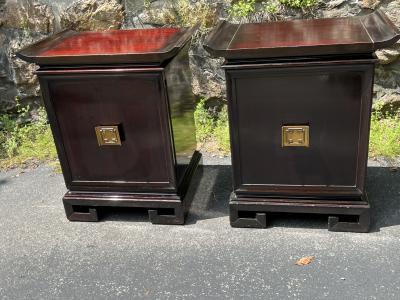 James Mont ASIAN MODERN PAIR OF CABINETS ATTRIBUTED TO JAMES MONT