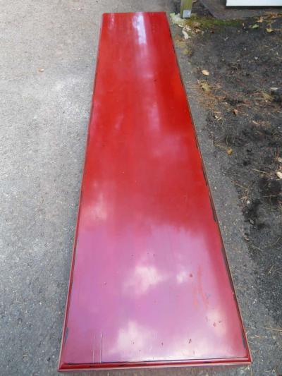 James Mont Asian Modern Paul Frankl Long Cinnabar Bench Mid Century Modern