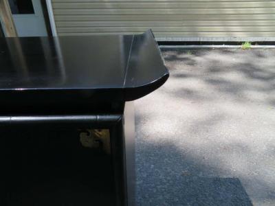 James Mont Fantastic Black Lacquered Chinoiserie Stereo Cabinet Credenza Mid Century Modern