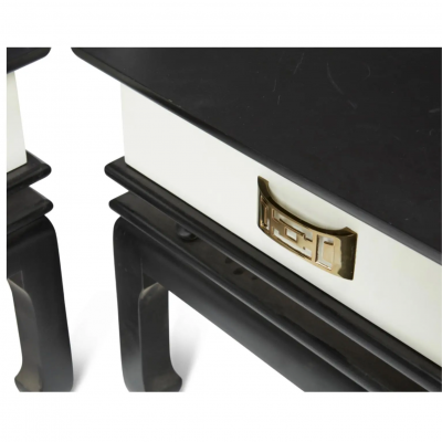 James Mont Hollywood Regency James Mont Style Side Tables Nightstands a Pair