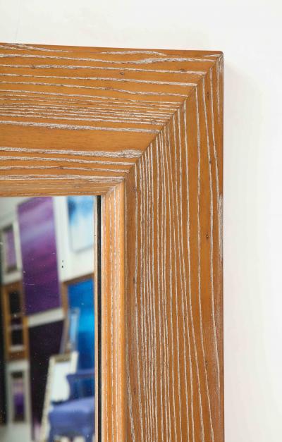 James Mont James Mont Cerused Oak Mirror 