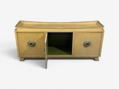 James Mont James Mont Credenza Yellow Painted Wood USA 1950s