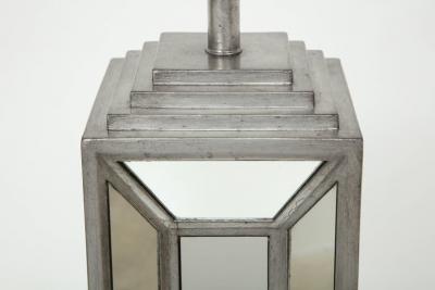 James Mont James Mont Influenced Silver Mirror Lamps