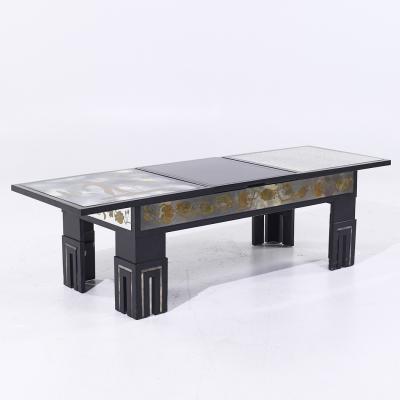 James Mont James Mont Mid Century Mottled Glass Coffee Table
