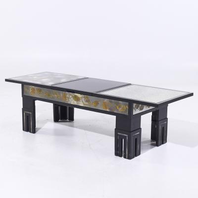 James Mont James Mont Mid Century Mottled Glass Coffee Table