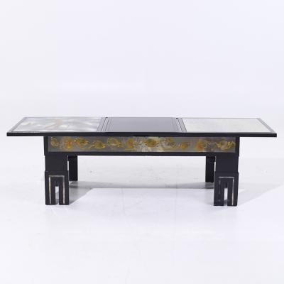 James Mont James Mont Mid Century Mottled Glass Coffee Table