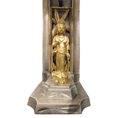 James Mont James Mont Pair of Hand Carved Figural Table Lamps 1950s