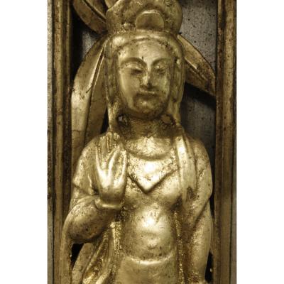 James Mont James Mont Pair of Hand Carved Figural Table Lamps 1950s