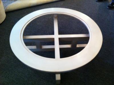 James Mont James Mont Silver Leaf Cocktail Table