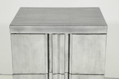 James Mont James Mont Style Silver Leaf Night Stands