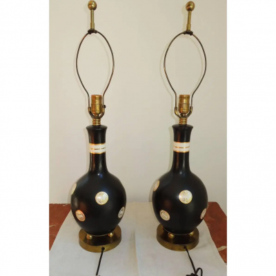 James Mont James Mont Style Table Lamps a Pair